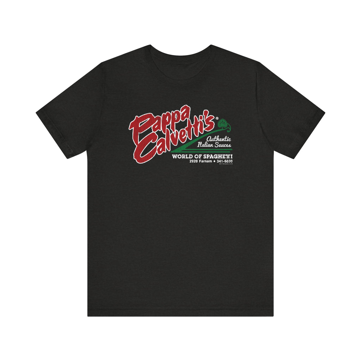 PAPPA CALVETTI'S WORLD OF SPAGHETTI Short Sleeve Tee