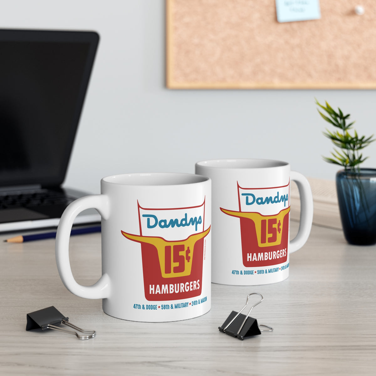DANDY'S HAMBURGERS Mug 11oz