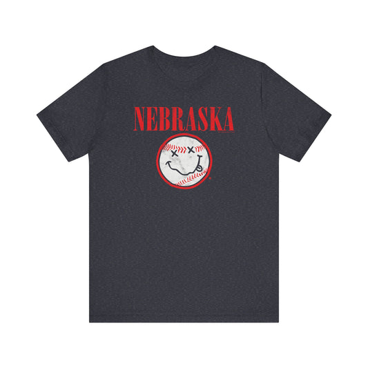 SMELLS LIKE NE BASEBALL (BAND PARODY) Short Sleeve Tee