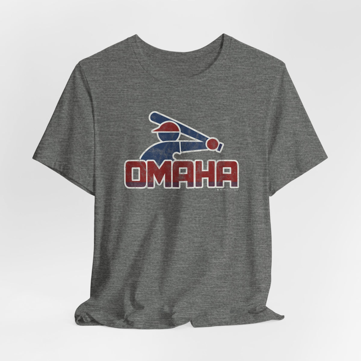 OMAHA RETRO COLLEGE BASEBALL Short Sleeve Tee
