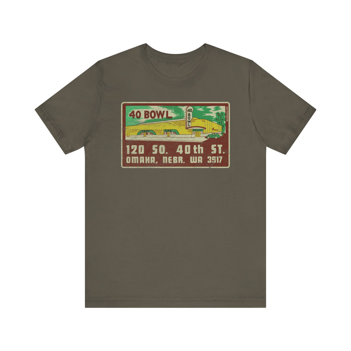 40 BOWL (MATCHBOOK) Short Sleeve Tee