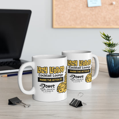 LAZY LEOPARD LOUNGE Mug 11oz