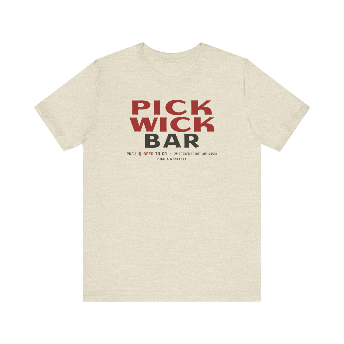 PICK WICK BAR Unisex Jersey Short Sleeve Tee