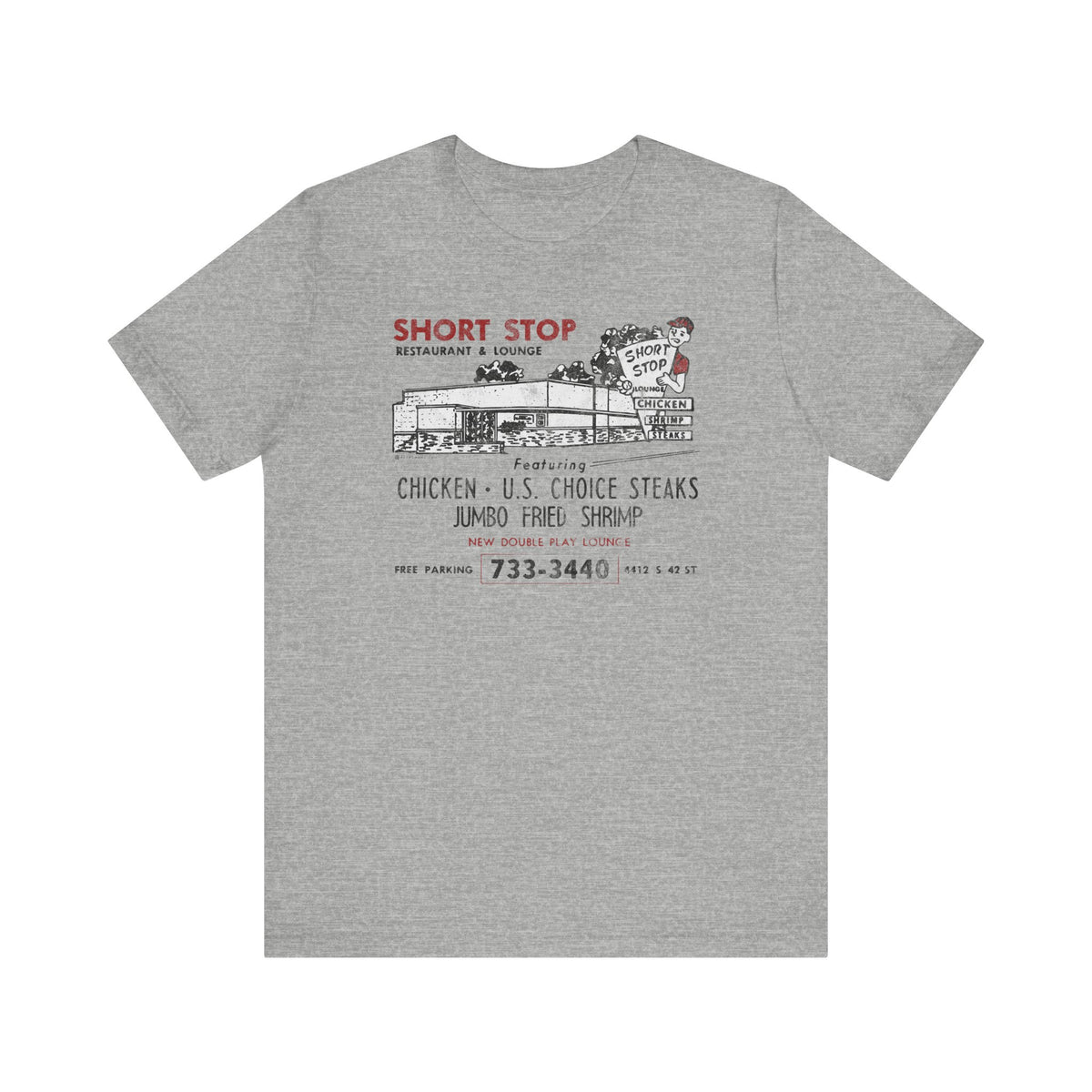 SHORT STOP RESTAURANT & LOUNGE Short Sleeve Tee