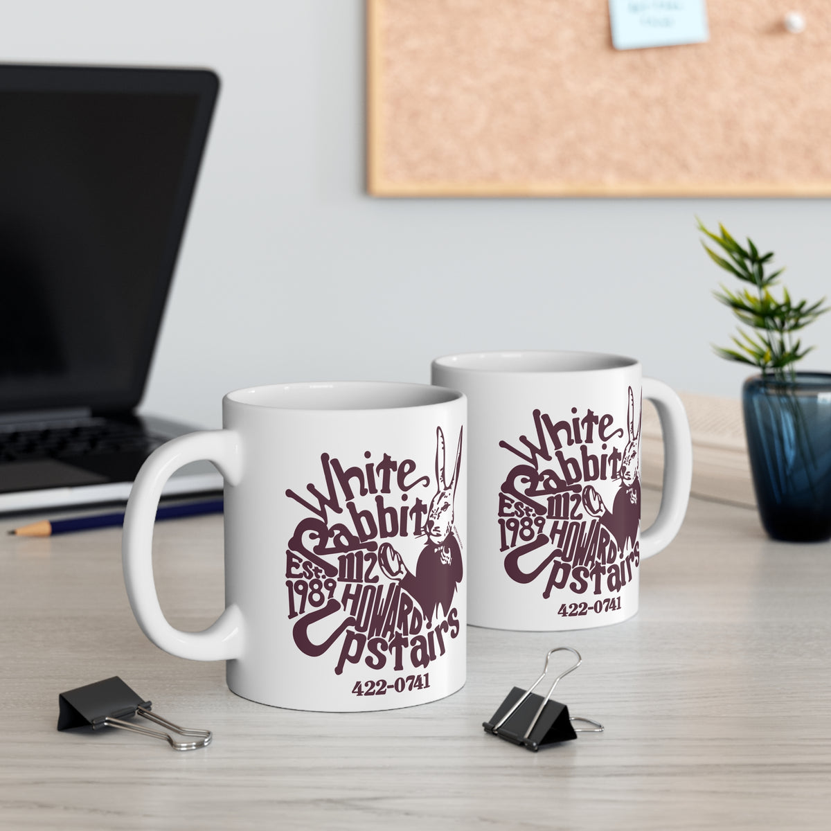 WHITE RABBIT Mug 11oz