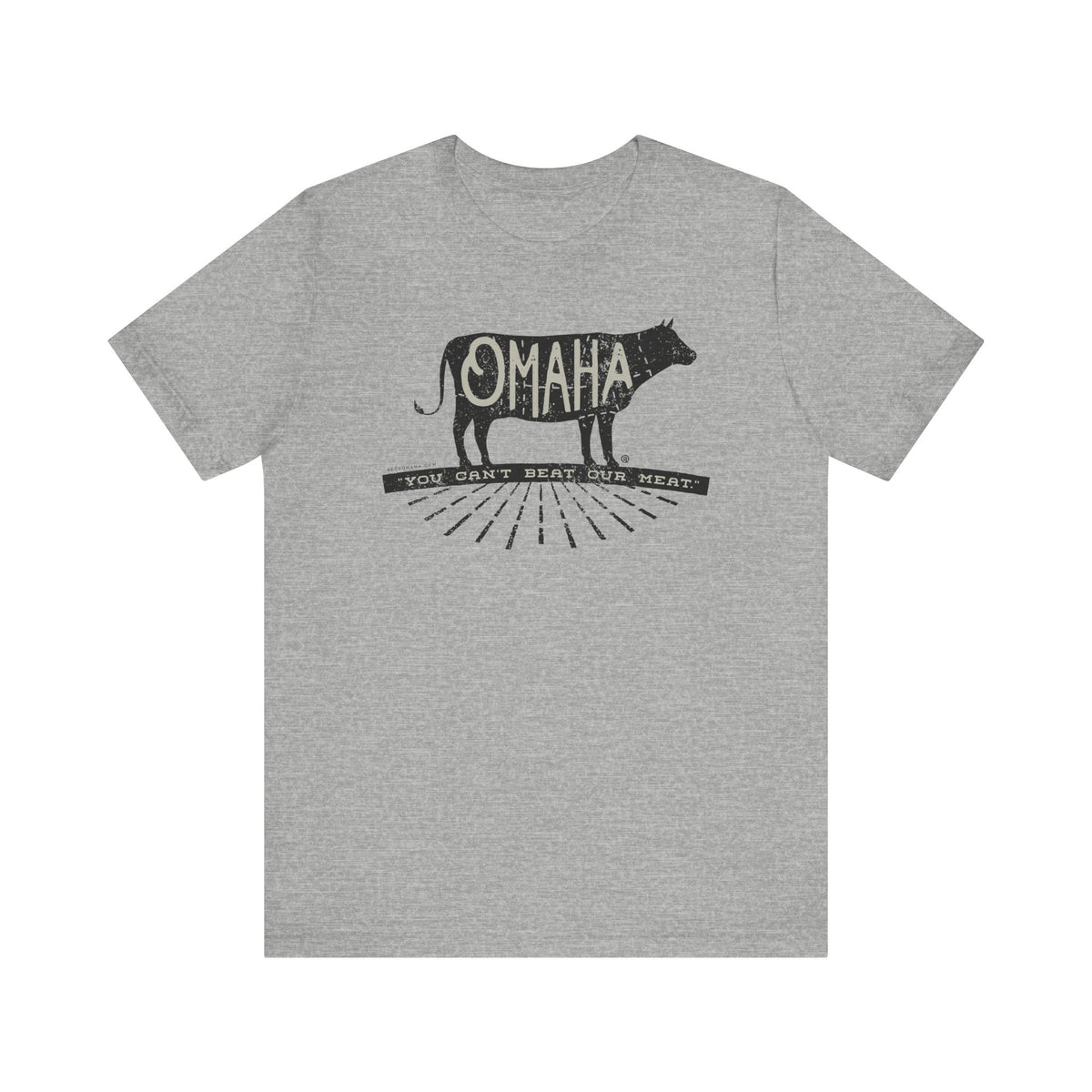 OMAHA... "You can't beat our meat." Short Sleeve Tee
