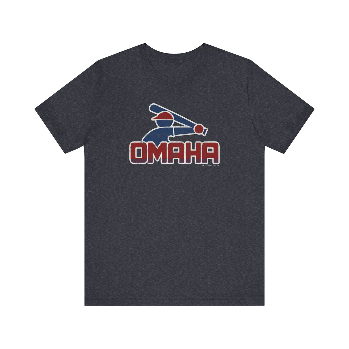 OMAHA RETRO COLLEGE BASEBALL Short Sleeve Tee